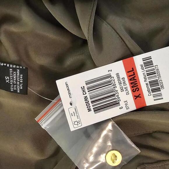 INC International Concepts Olive Green Dress - XS - Picture 1 of 6